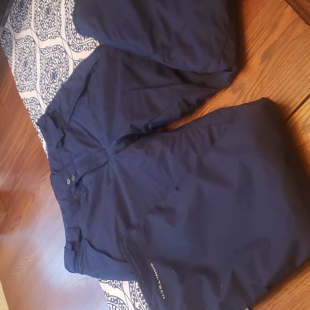 Mens Columbia Omni-Tech Snow Pant Size Small Navy